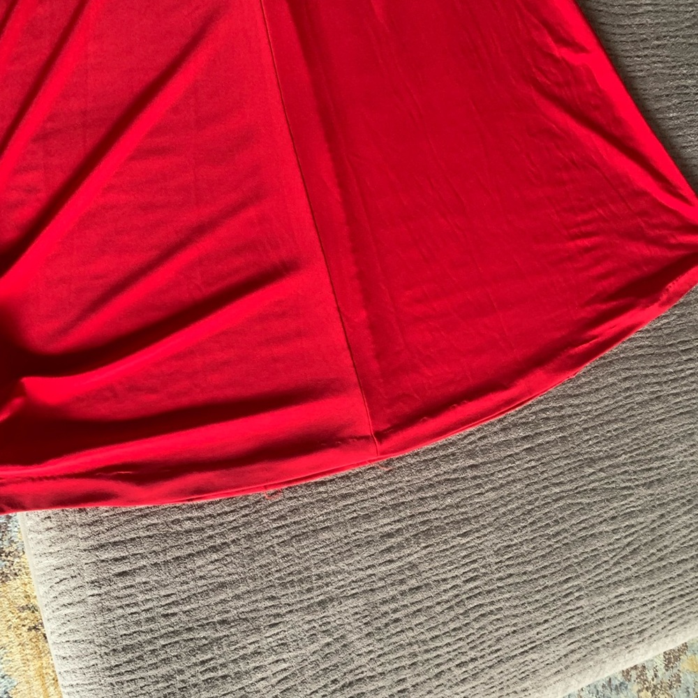 Cache Xs Red Gown With Rhinestone Embellishment - image 6